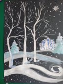 План – конспект урока по изобразительному искусству на тему «Зимний пейзаж»
