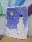 Конспект занятия по рисованию на зимнюю тематику «Снеговик». Старший дошкольный возраст