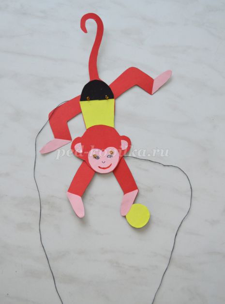 подвижная игрушка обезьянка технология 2 класс