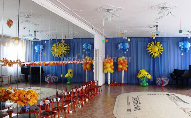 Оформление стен музыкального зала в детском саду фото современные идеи