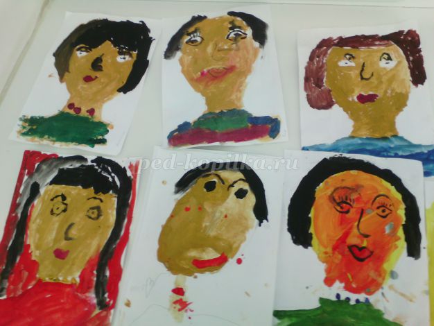 Нарисовать портрет ребенку 5 лет