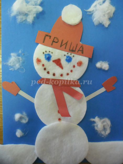 Снеговик Пошаговое Фото