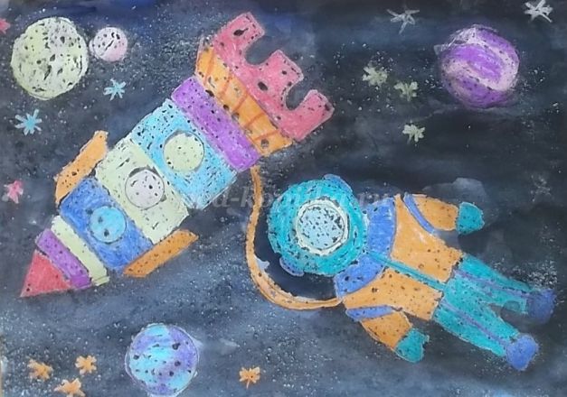 Как нарисовать космос ребенку 5 лет