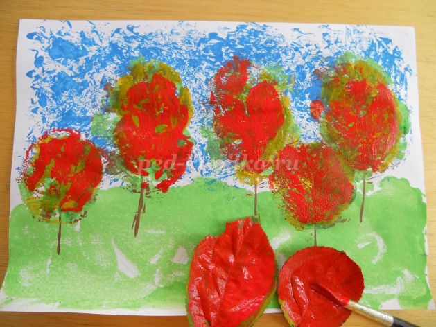 Рисуем с ребенком 3 года на тему осень