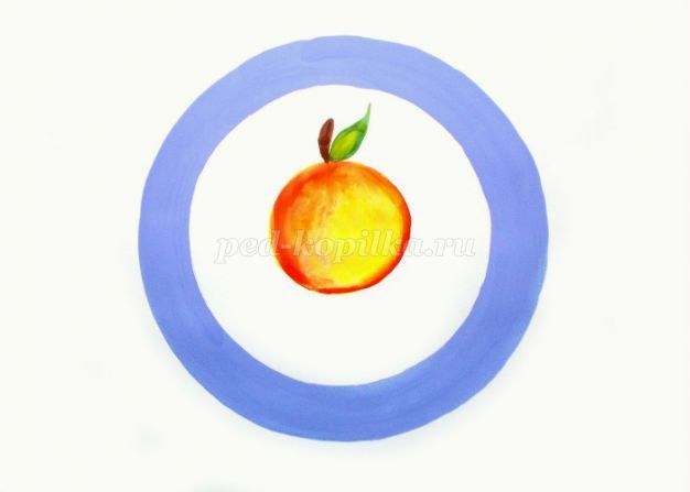 Как нарисовать яблоко ребенку 4 года