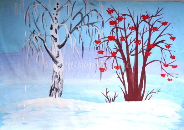 5 видео уроков рисования посвященных зиме