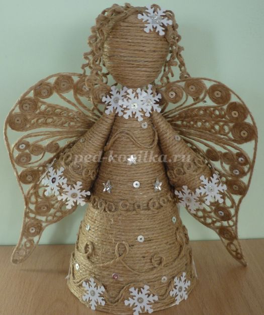 Мастер класс: изготовление Рождественского ангела из ткани