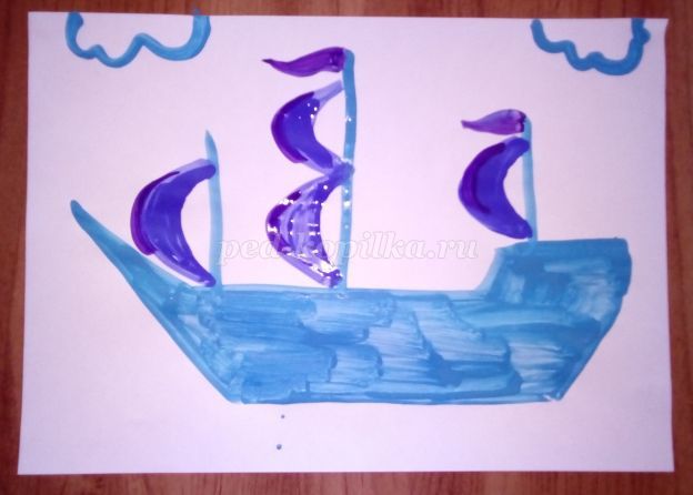 Как нарисовать корабль ребенку 5 лет