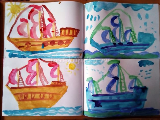 Как нарисовать корабль ребенку 5 лет