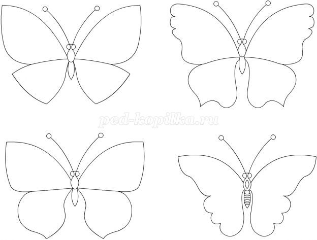 Рисунок бабочки ребенка 3 года