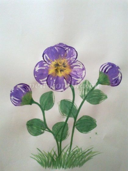 Рисовать цветок ребенку 5 лет