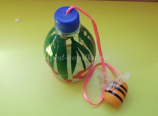 Бильбоке для детского сада своими руками из пластиковой бутылки. Мастер-класс с фото