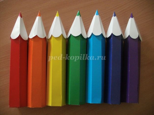 Легкие поделки из цветных карандашей своими руками - легкие мастер-классы