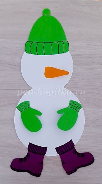 Нос для снеговика (Лепка из пластилина) план-конспект занятия по аппликации, лепке (младшая группа)