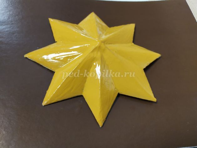 Игрушка ёлочная Мастер-класс Новый год Оригами Объёмная звезда из бумаги Оригами из модулей Бумага