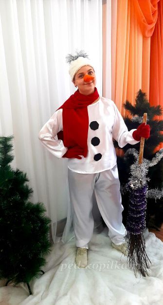 Новогодний костюм Снеговика своими руками