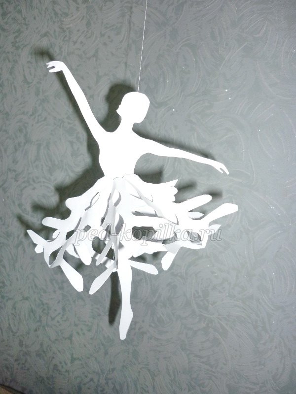 Снежинка-балерина поделка из бумаги. Мастер - класс