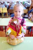 Сувенирная кукла Масленица своими руками