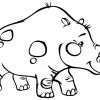 Носорог. Раскраска для детей